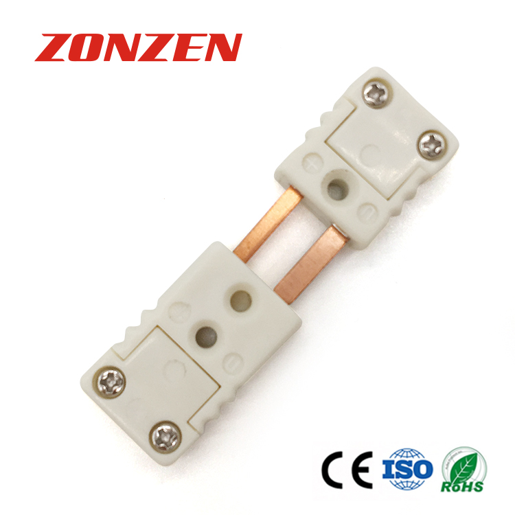 Molded Mini Thermocouple Connector Flat Pin