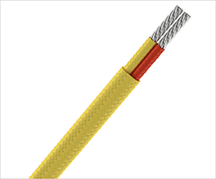 Fiberglass insulated thermocouple wire and thermocouple extension wire