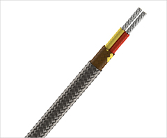 Special limits of error fiberglass insulated parallel construction with stainless steel braid thermocouple wire