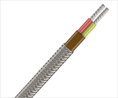 PFA insulated parallel construction thermocouple wire